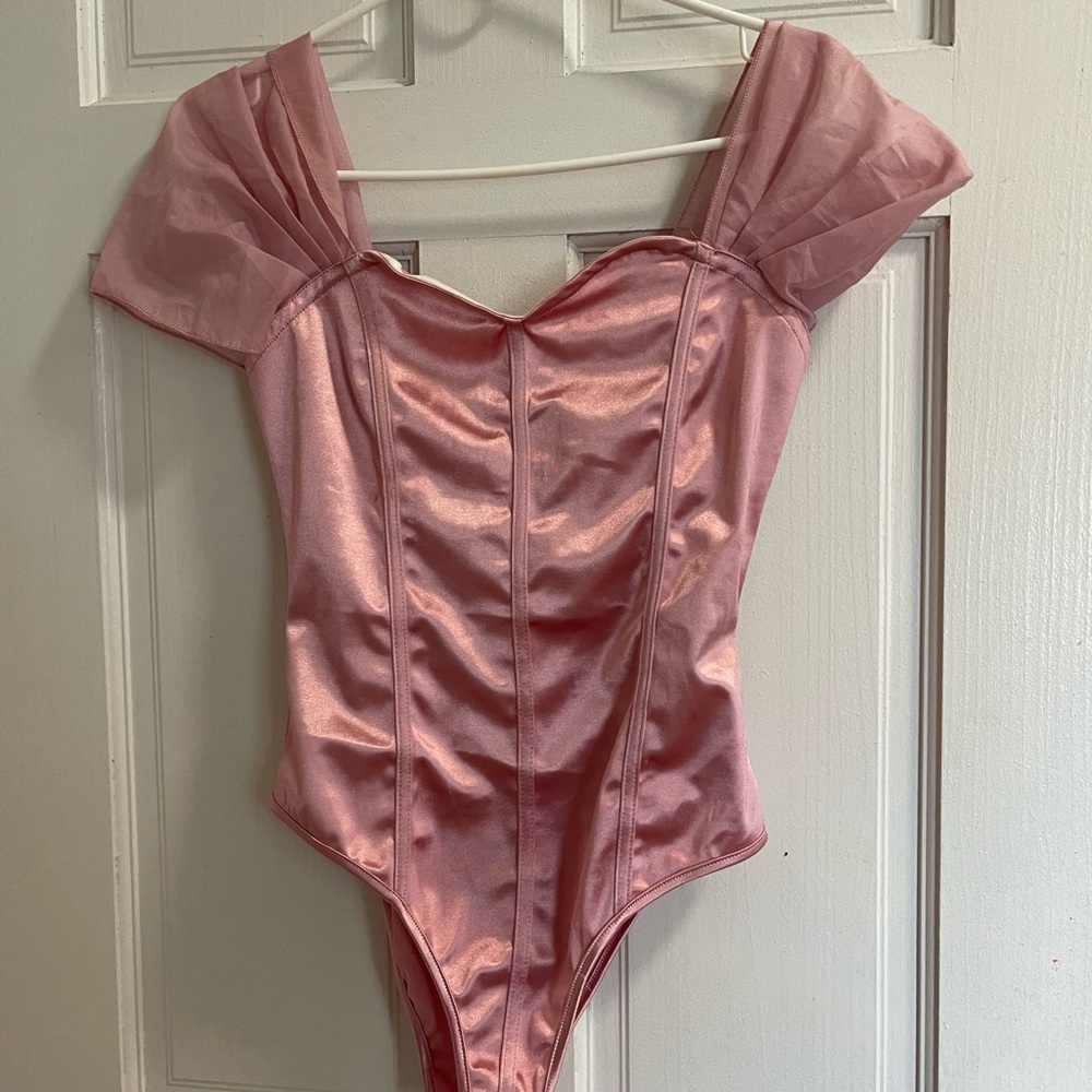 Elegant Pink Women's Bodysuit